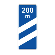 تابلو 200 متر بیانگر چیست