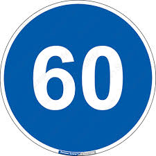 تابلو حداقل سرعت 60