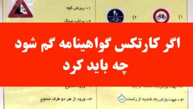 اگر کارتکس گواهینامه گم شود چه باید کرد