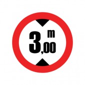 تابلو عبور با ارتفاع بیشتر از 3 متر ممنوع
