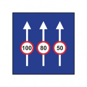 تابلو حداکثر سرعت در خط های عبور