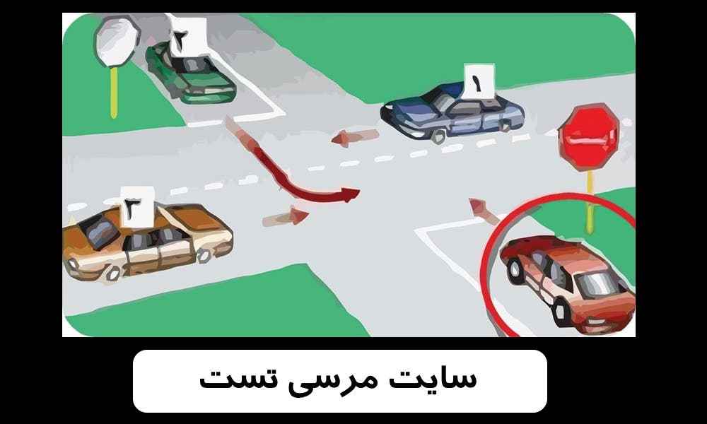 خودرویی که با دایره مشخص شده است به کدام یک از خودروها باید حق تقدم عبور بدهد