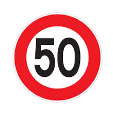 سرعت بیش از ۵۰ کیلومتر در ساعت ممنوع