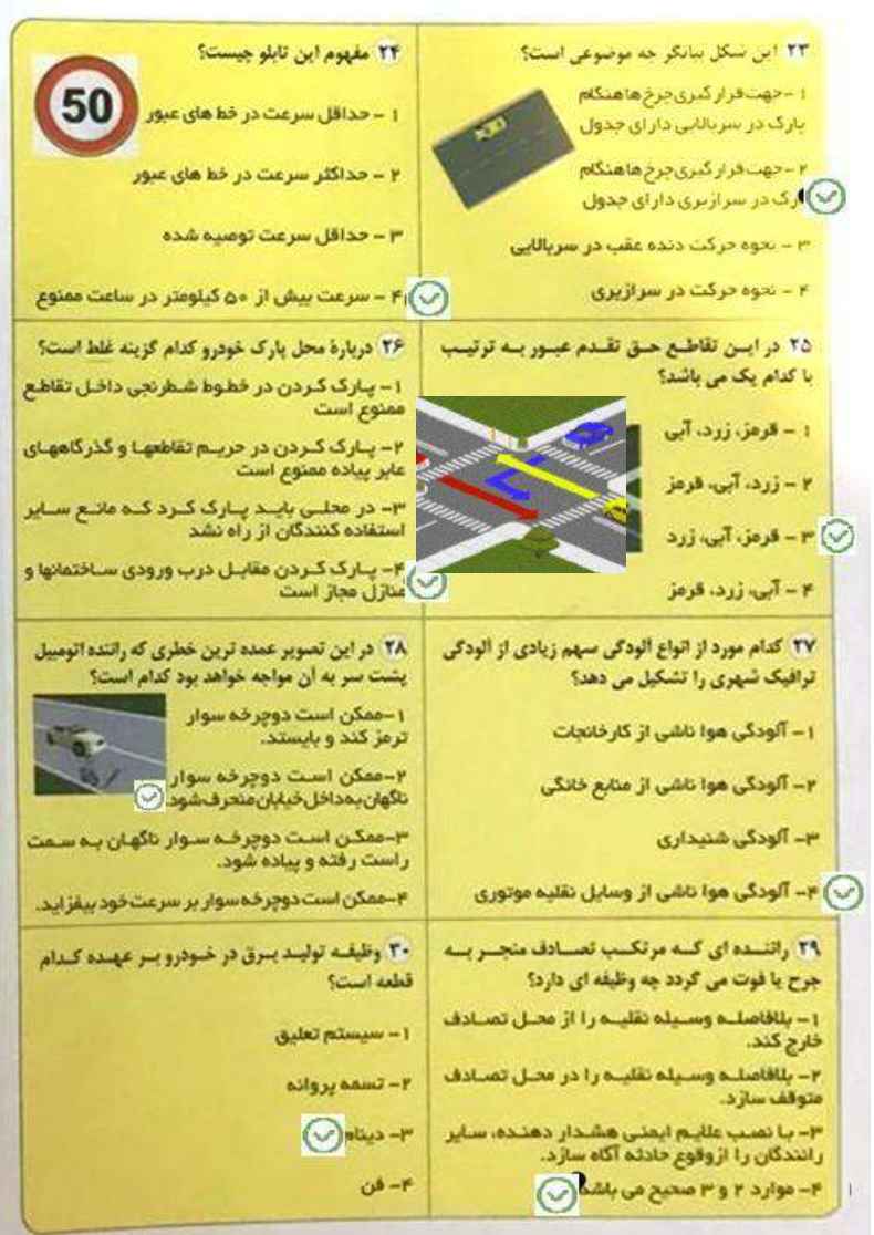 سوالات لو رفته آیین نامه اصلی بی سوادی با جواب