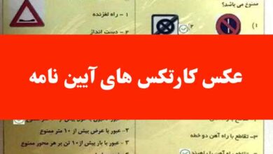عکس کارتکس های آیین نامه