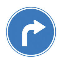 معنی تابلوی گردش به راست آزاد