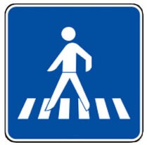 کدام تابلو درباره عبور عابر پیاده هشدار می دهد؟